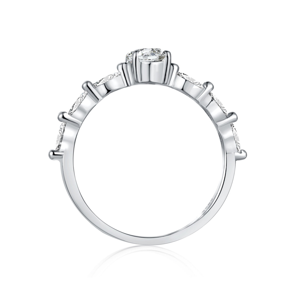 Anillo Moissanita Oval 0.8CT