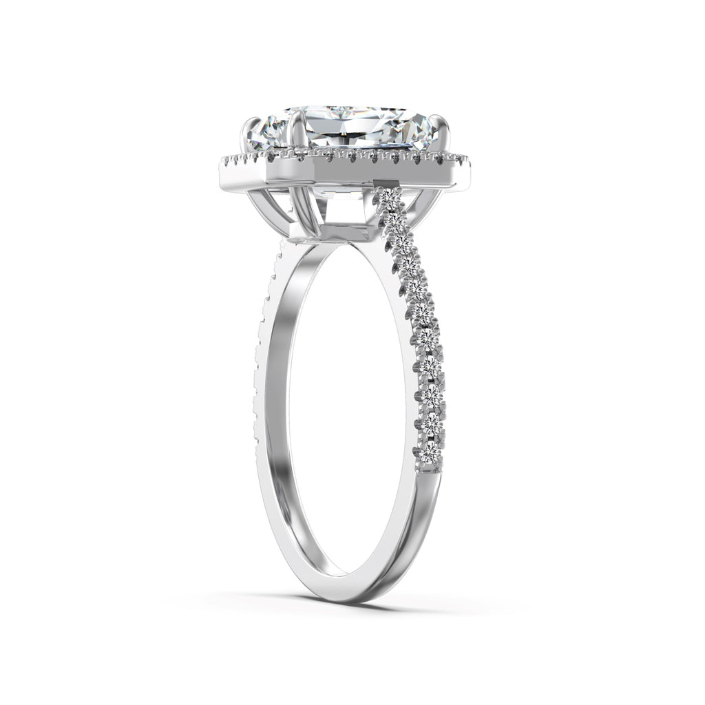 Anillo Moissanita Radiante 3.0CT