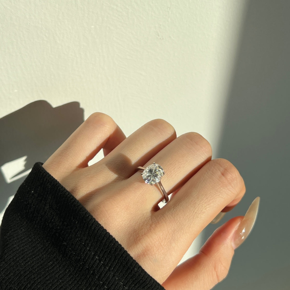 Anillo Moissanita Oval 3.0CT