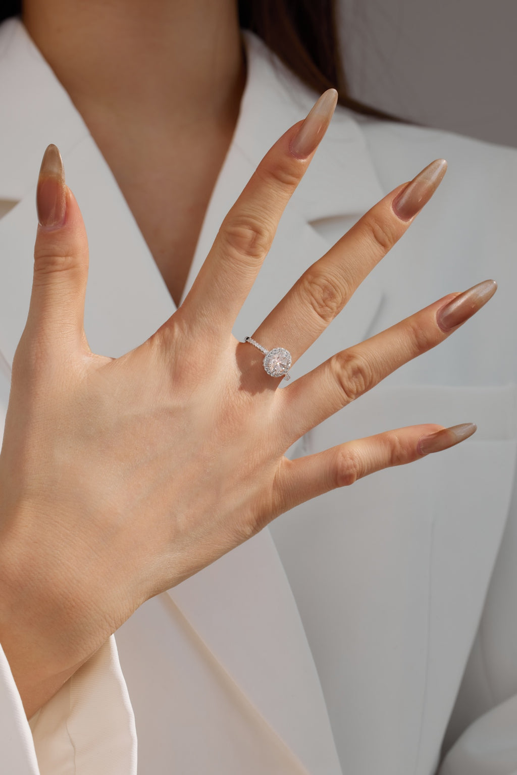 Anillo Moissanita Oval 1.5CT