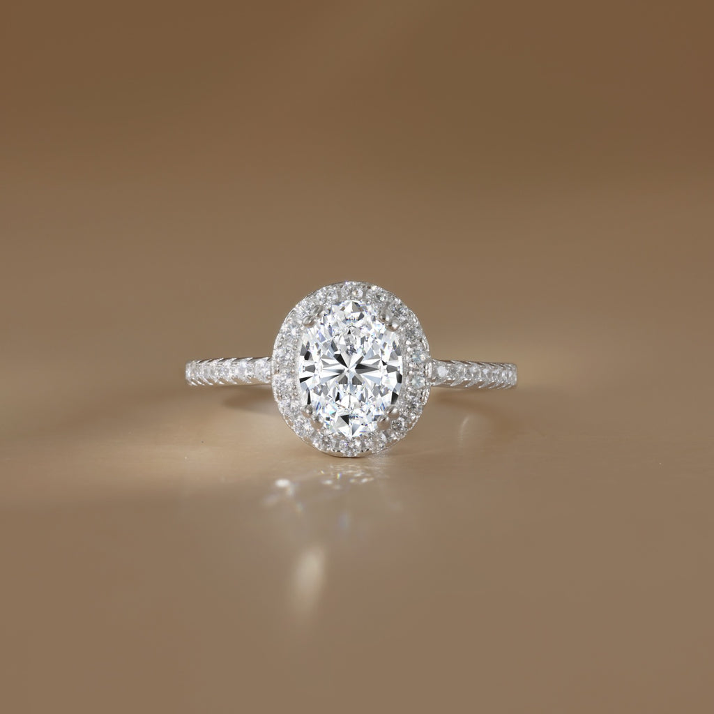 Anillo Moissanita Oval 1.5CT