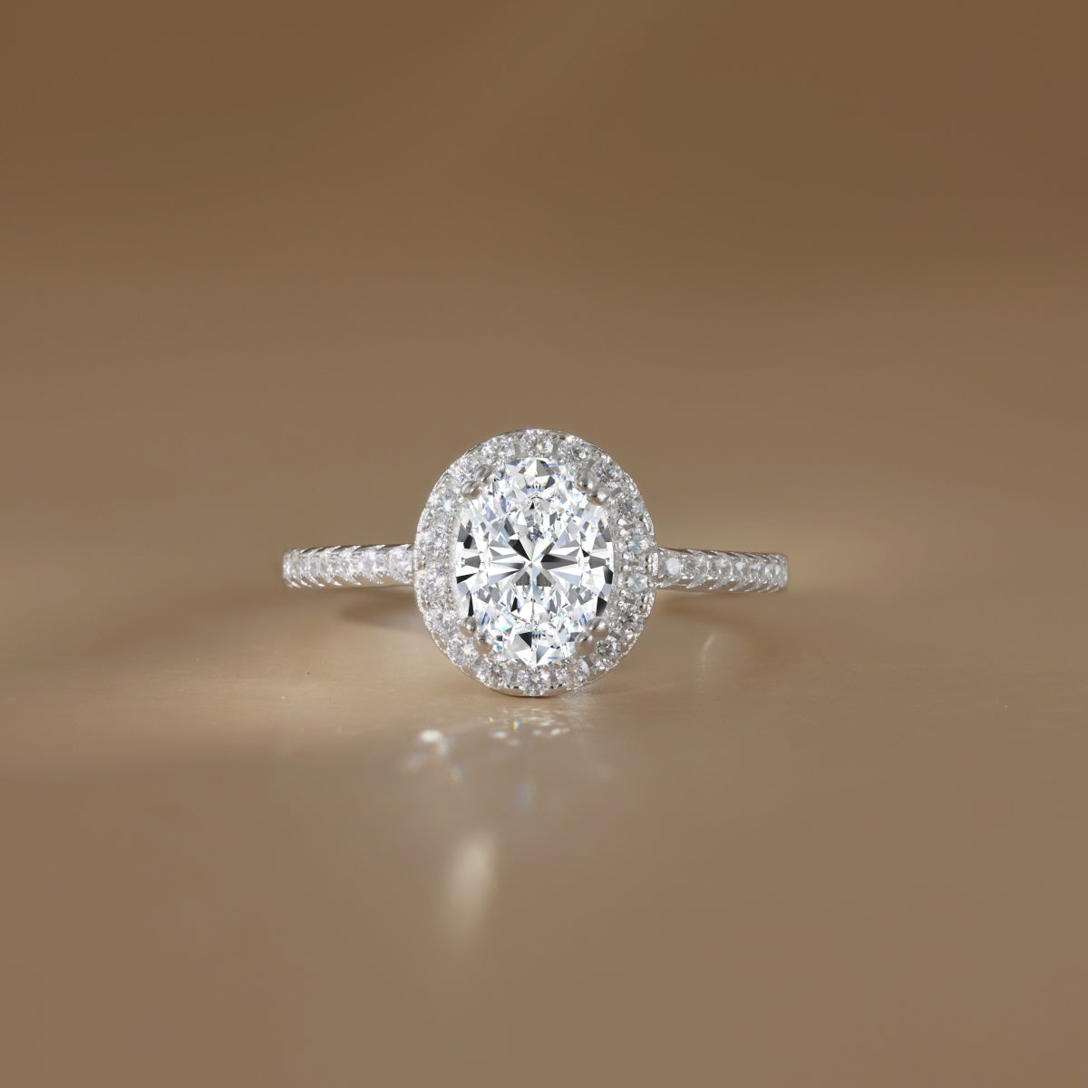 Anillo Moissanita Oval 1.5CT