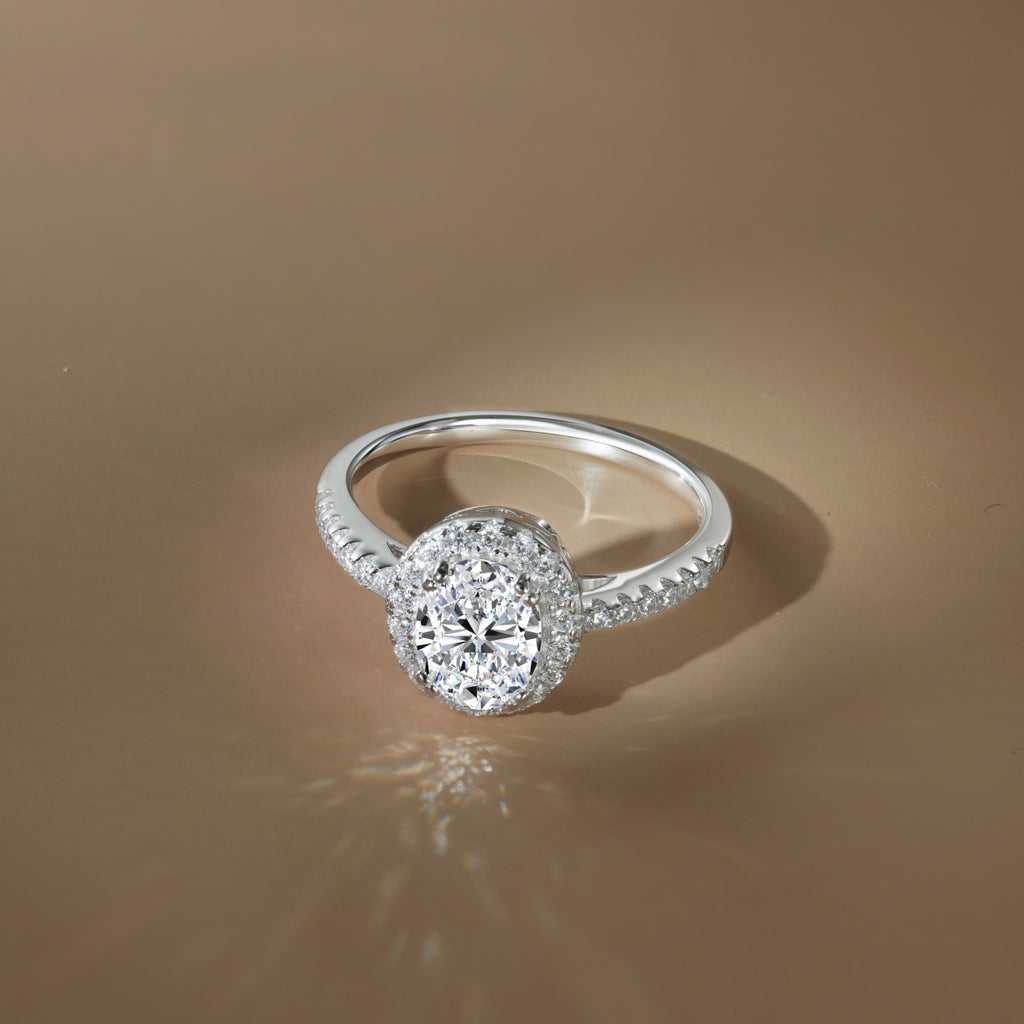 Anillo Moissanita Oval 1.5CT