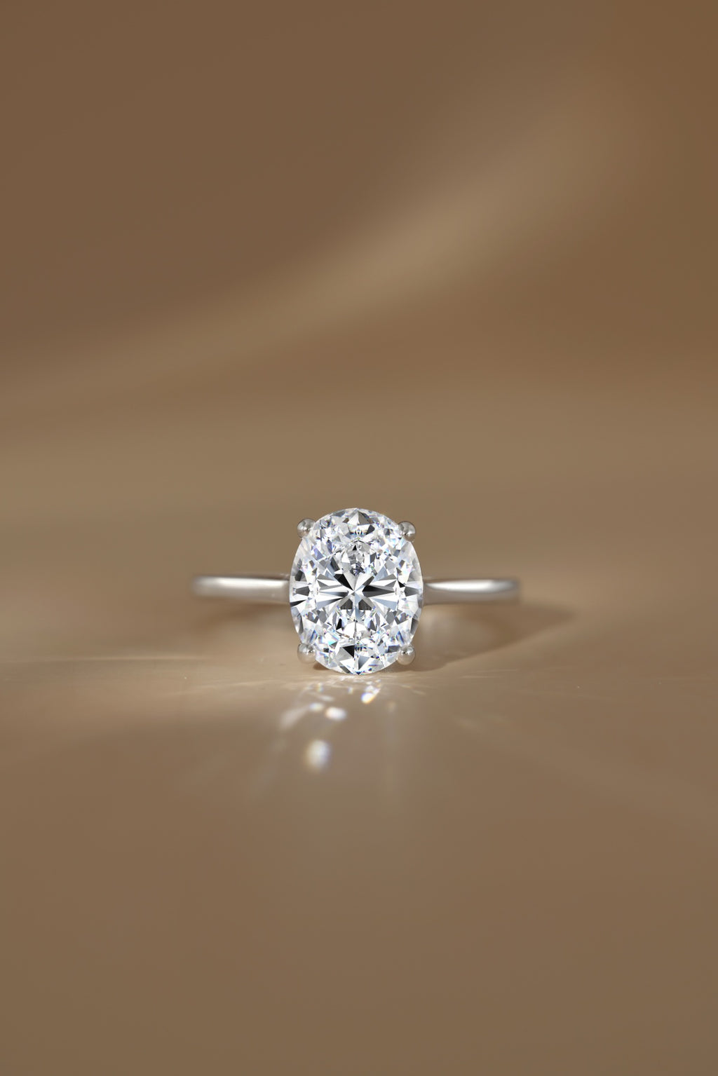 Anillo Moissanita Oval 3.0CT