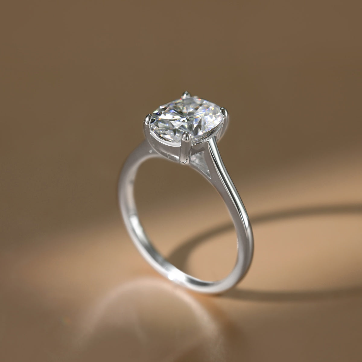 Anillo Moissanita Oval 3.0CT