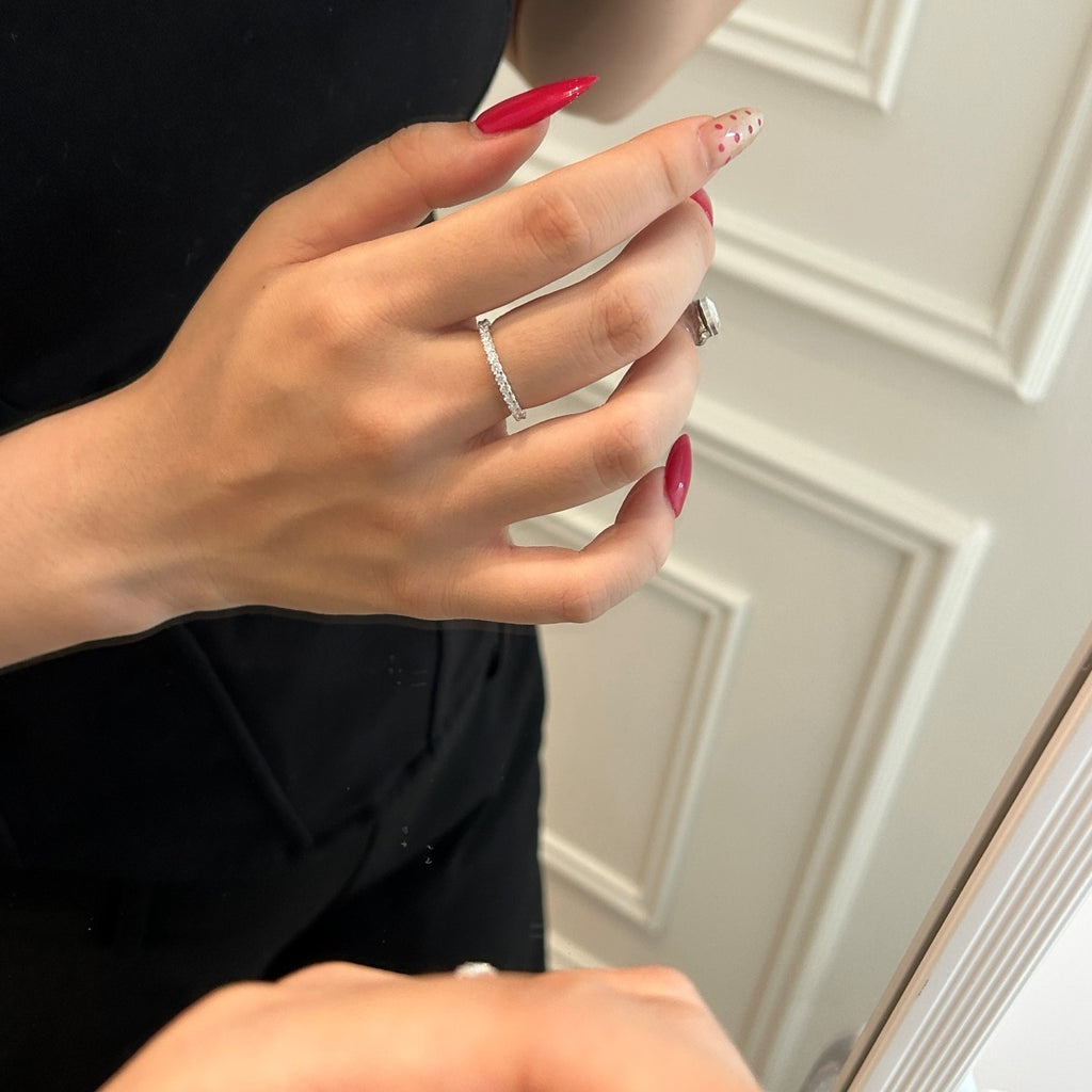 Anillo Moissanita Redonda 0.84CT