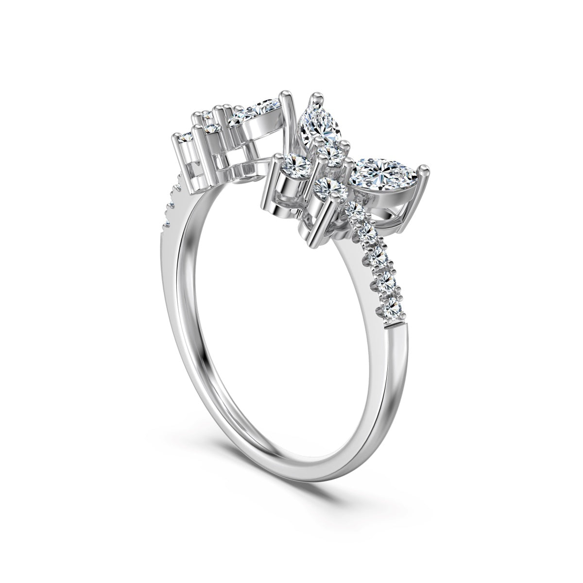 Anillo Moissanita Marquesa 0.835CT