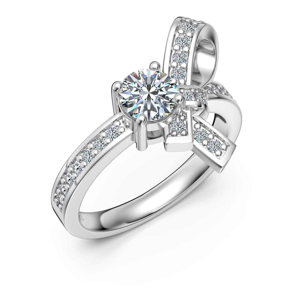 Anillo Moissanita Lazo 0.84CT
