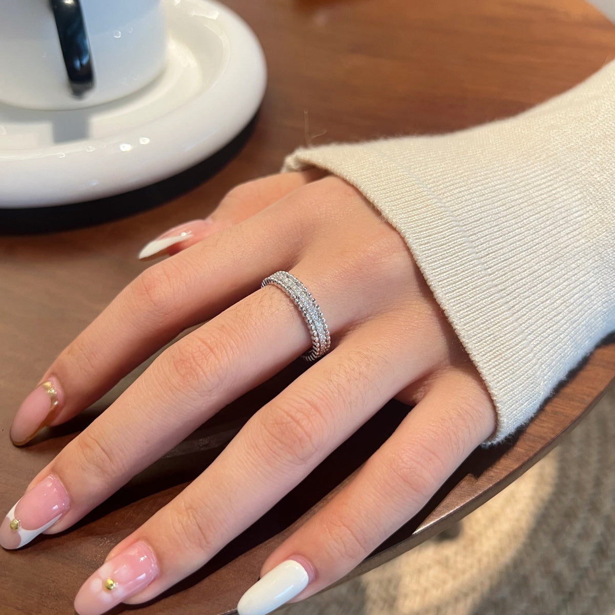 Anillo Moissanita Éternité 0.525CT