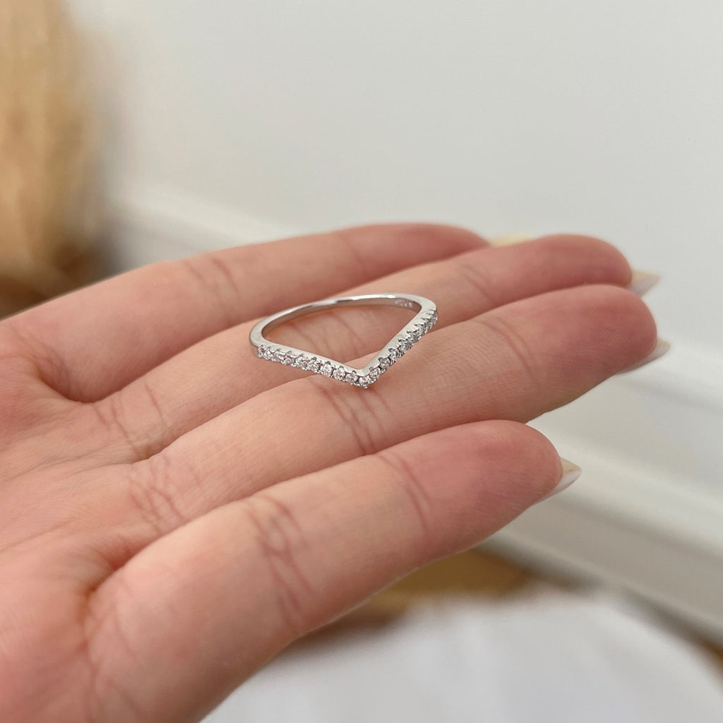 Anillo Moissanita V 0.19CT