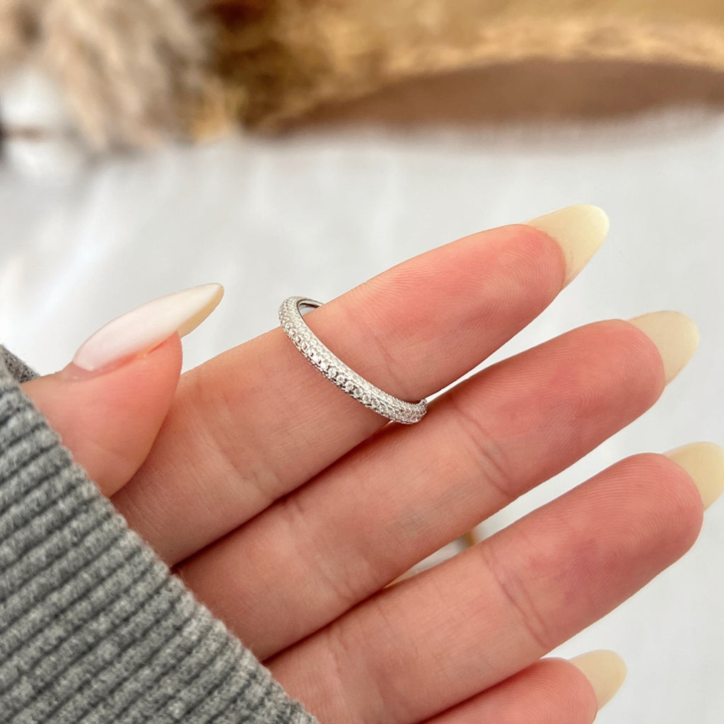 Anillo Moissanita Redonda 0.735CT