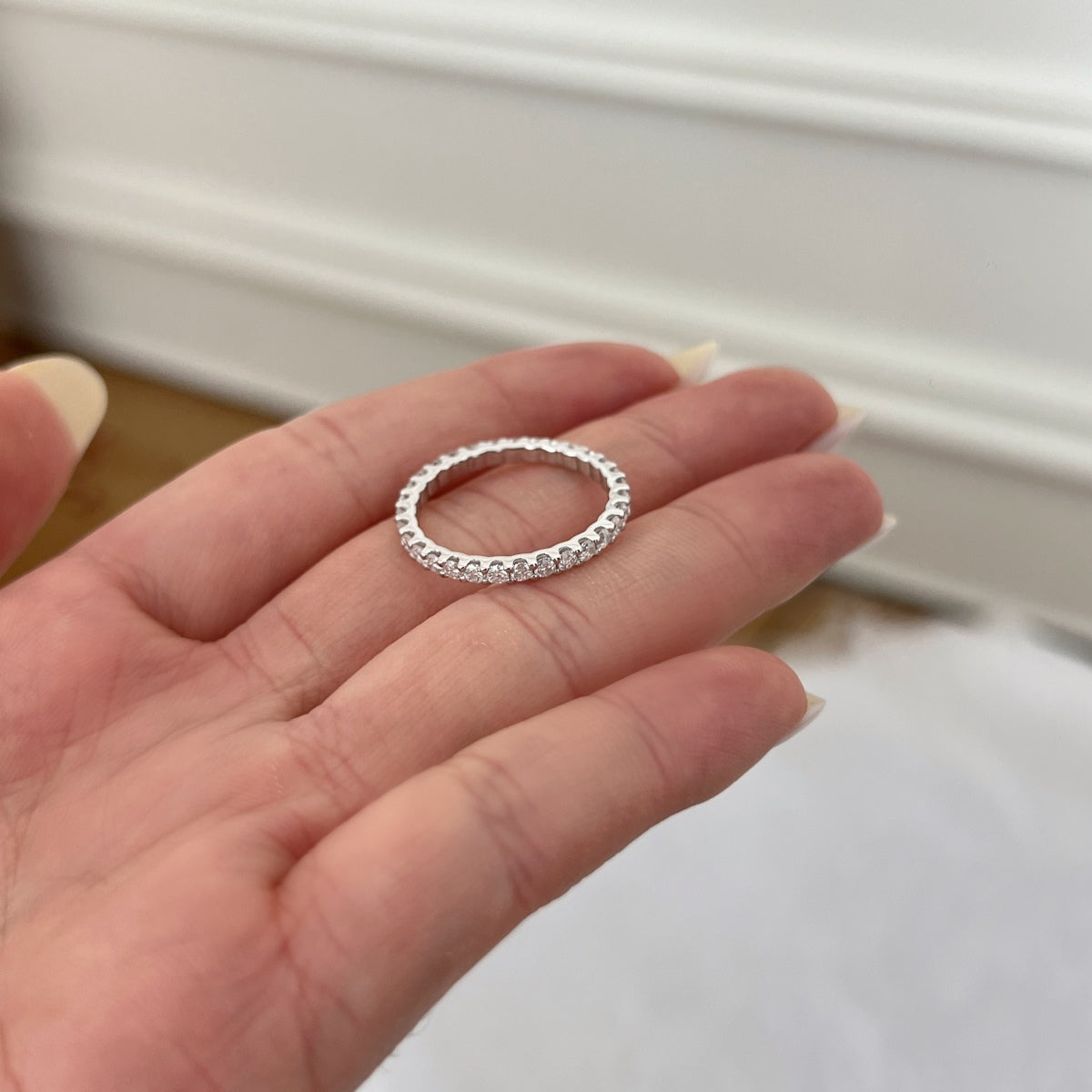 Anillo Moissanita Redonda 0.84CT