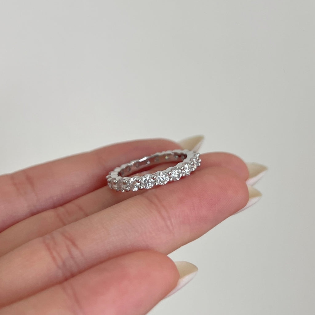 Anillo Moissanita Redonda 1.9CT