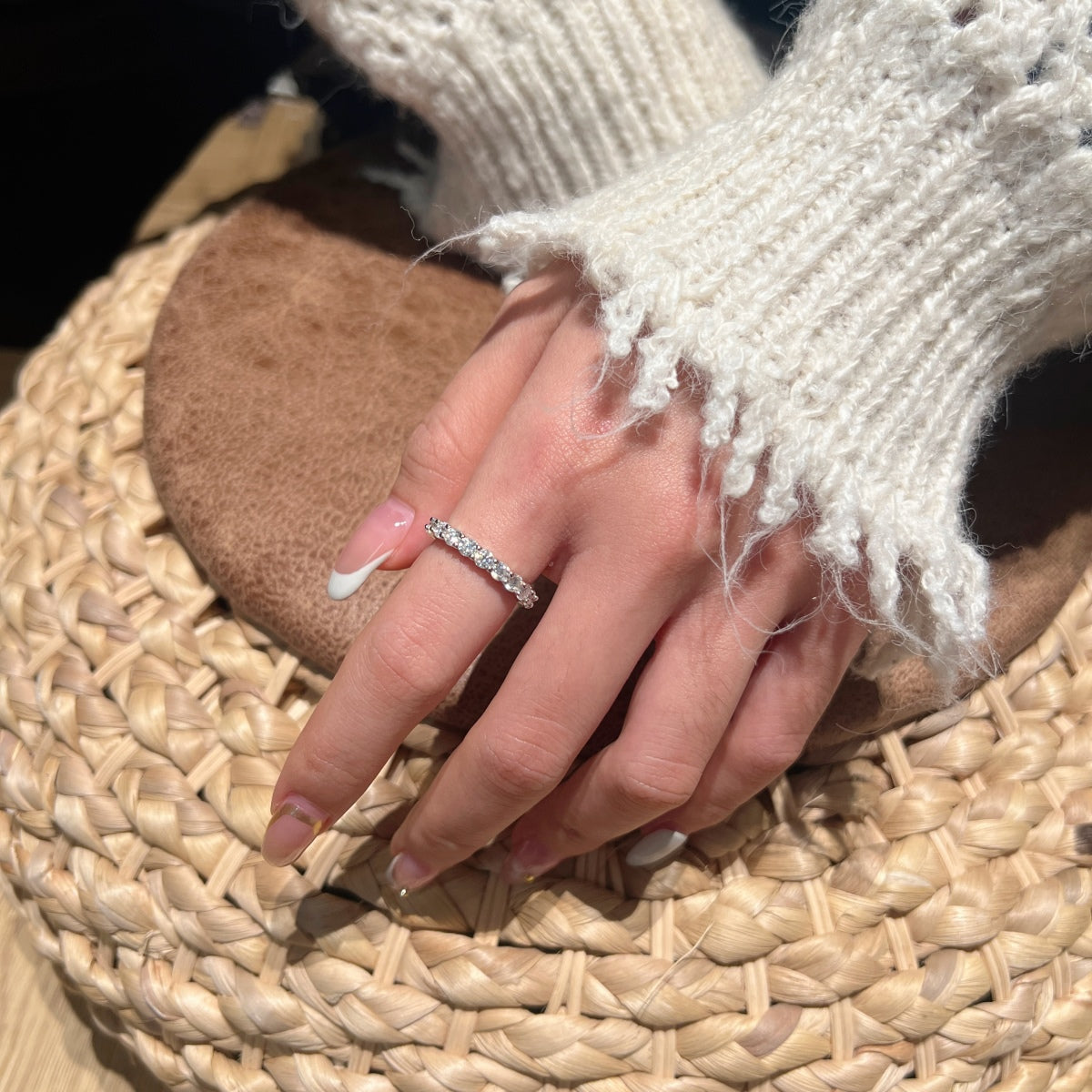 Anillo Moissanita Redonda 1.9CT