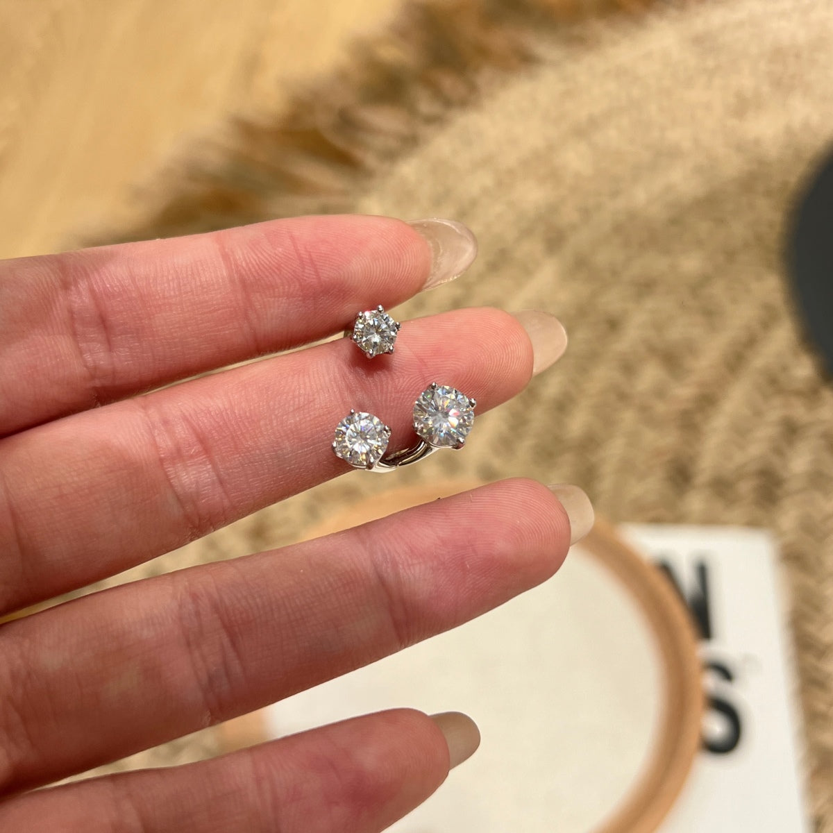 Anillo Moissanita Trío 2.5CT