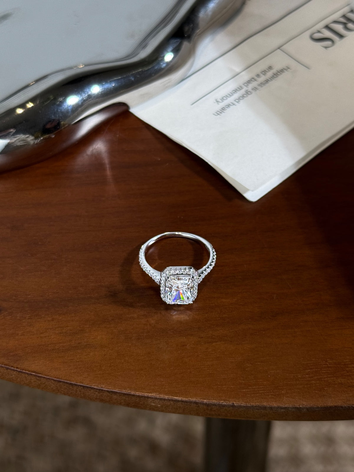 Anillo Moissanita Radiante 3.0CT