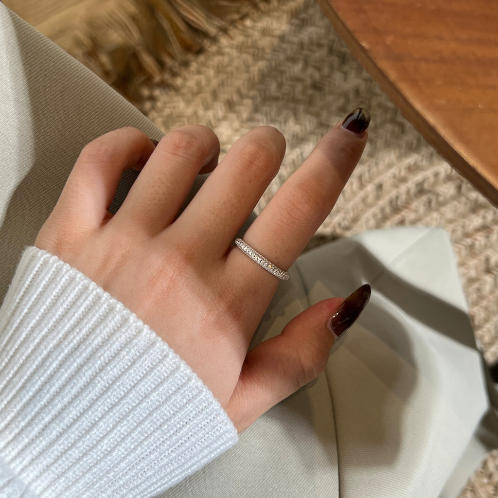 Anillo Moissanita Redonda 0.735CT