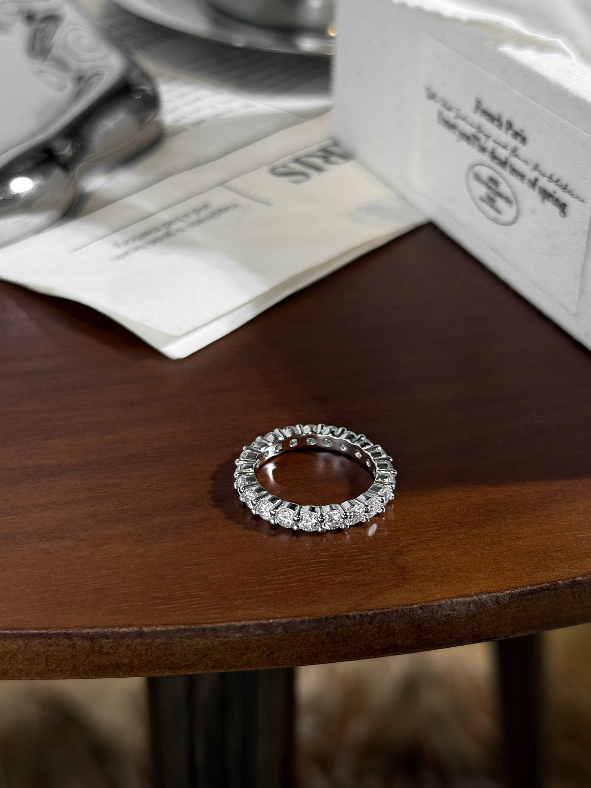 Anillo Moissanita Redonda 1.9CT