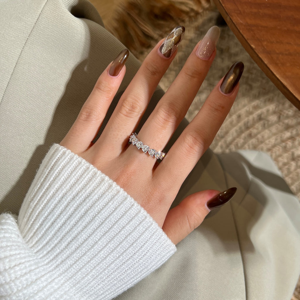 Anillo Moissanita Corazón 4.2CT