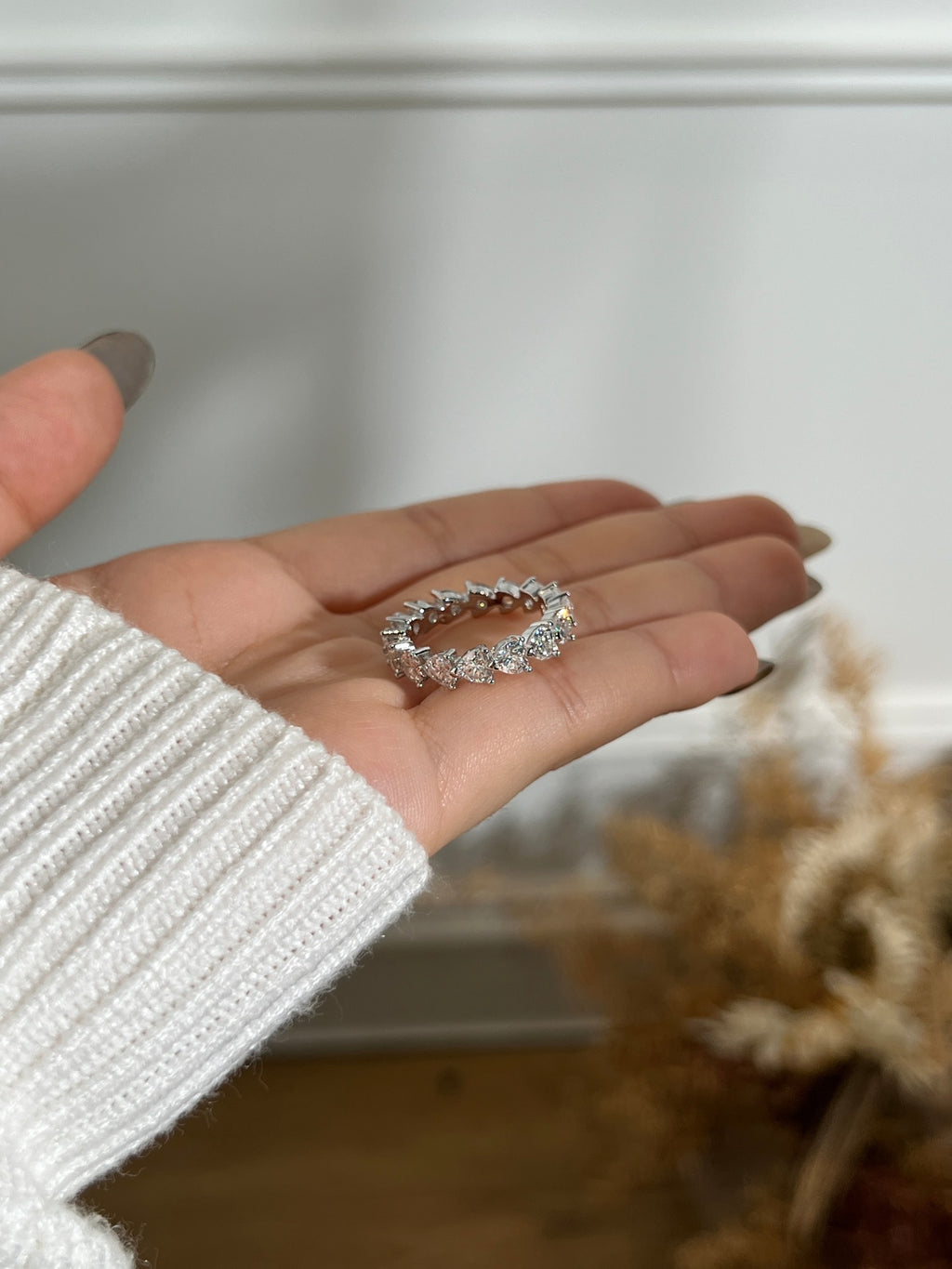 Anillo Moissanita Corazón 4.2CT