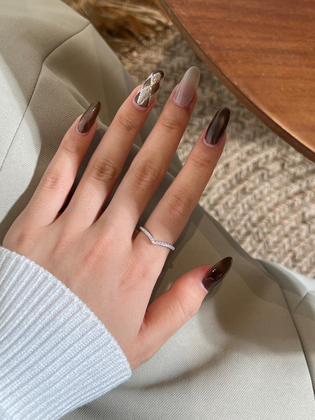 Anillo Moissanita V 0.19CT