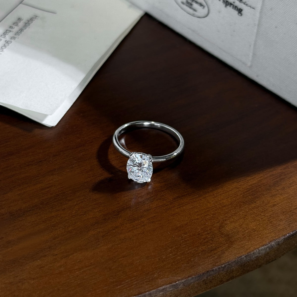 Anillo Moissanita Ovalada 2.0CT