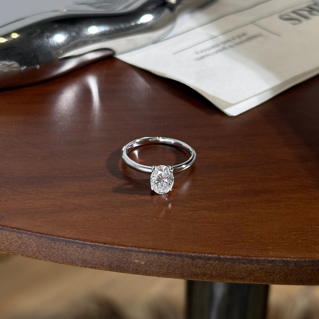 Anillo Moissanita Ovalada 1.5CT