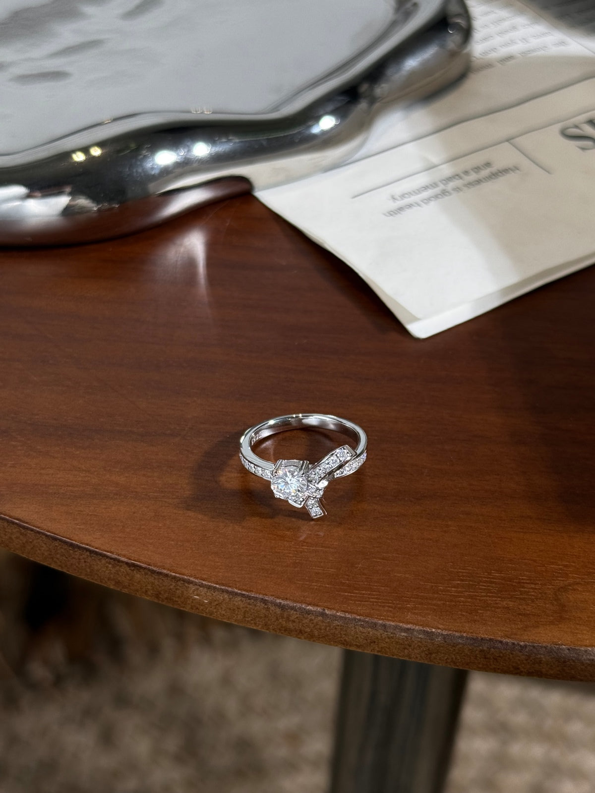 Anillo Moissanita Lazo 0.84CT