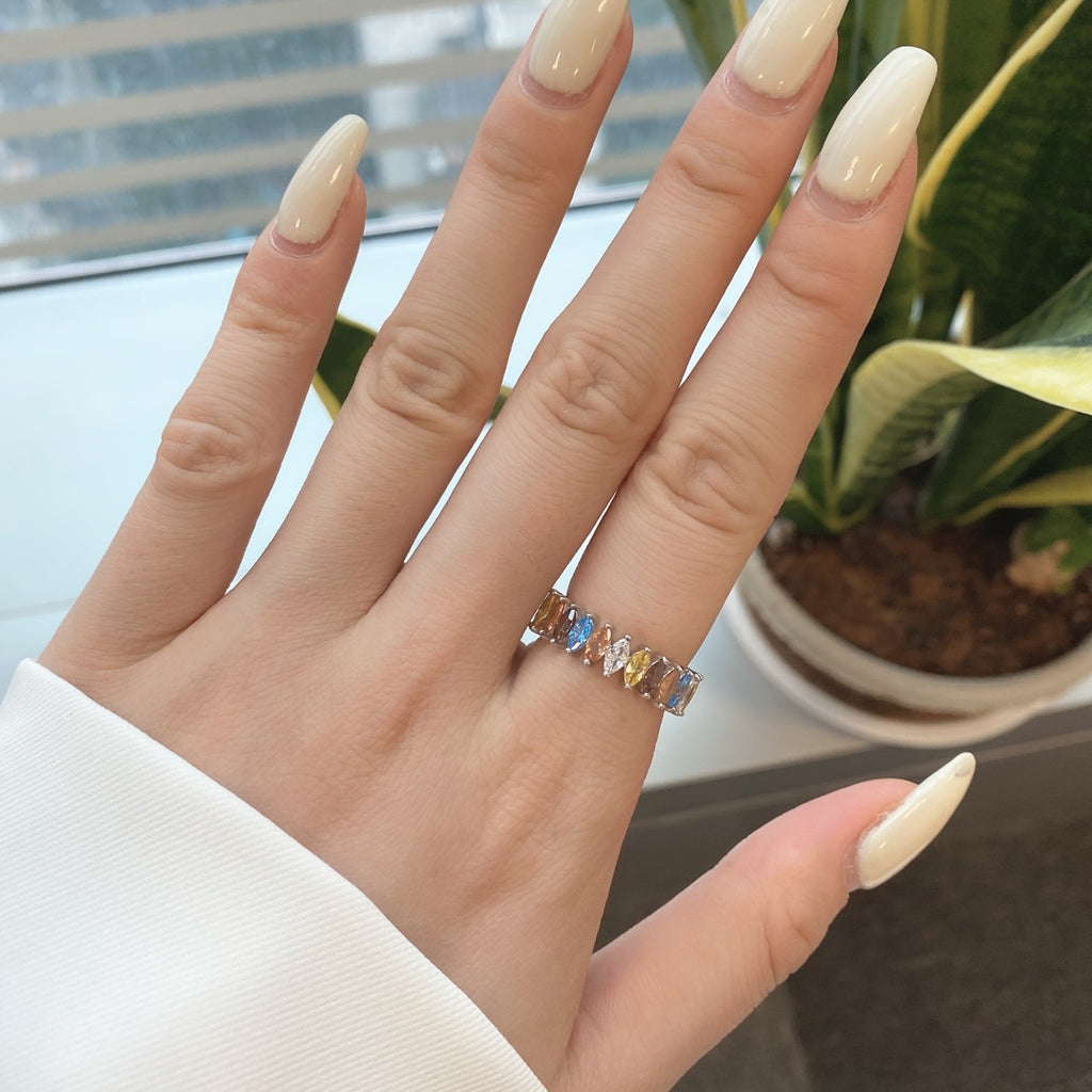 Anillo Moissanita Redonda 2.0CT
