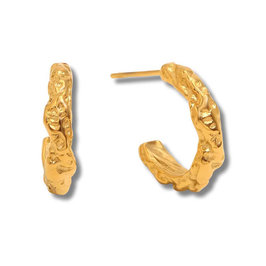 Pendientes Mini C Textura