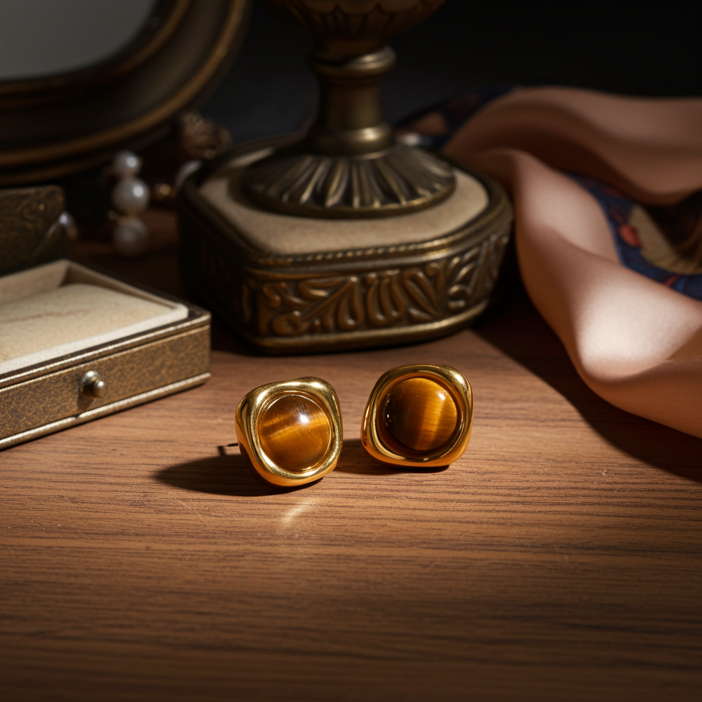 Pendientes Ojo de Tigre