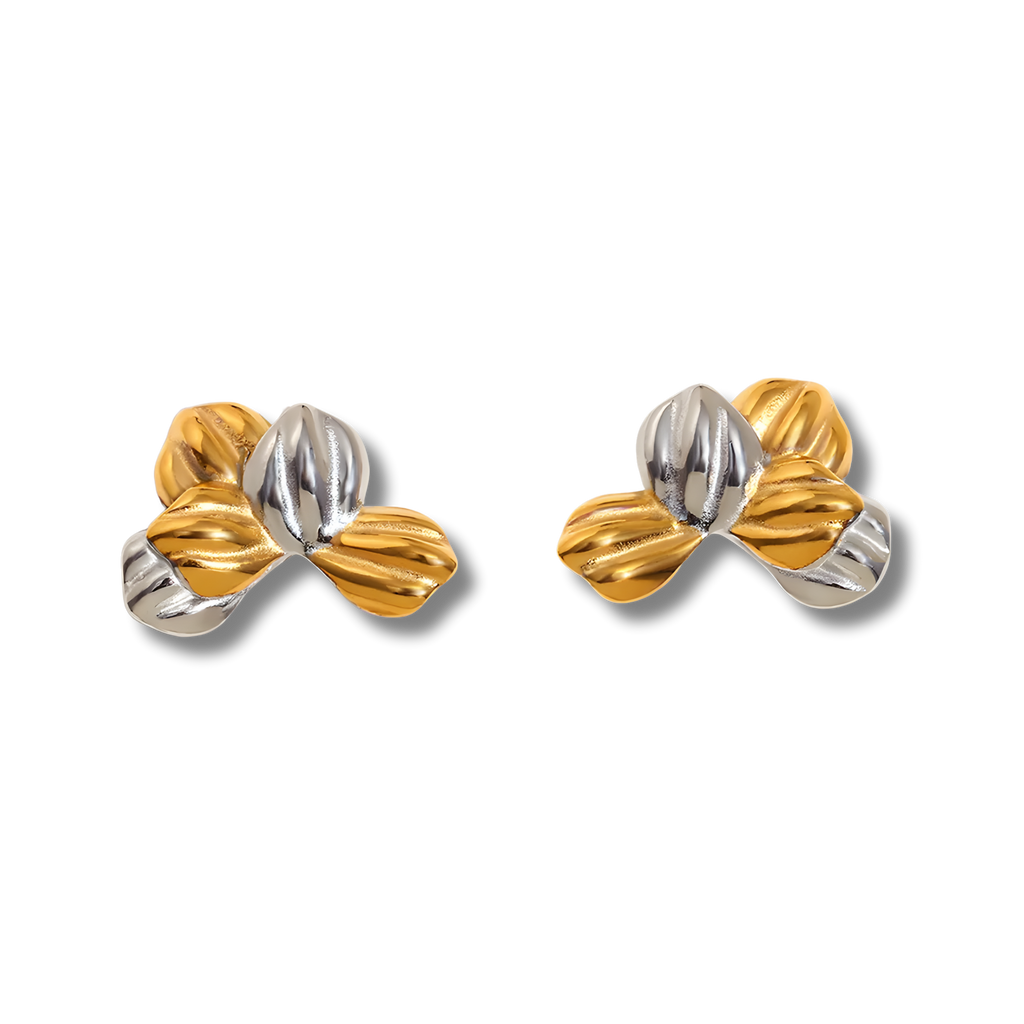 Pendientes Quinteto Hoja Bicolor