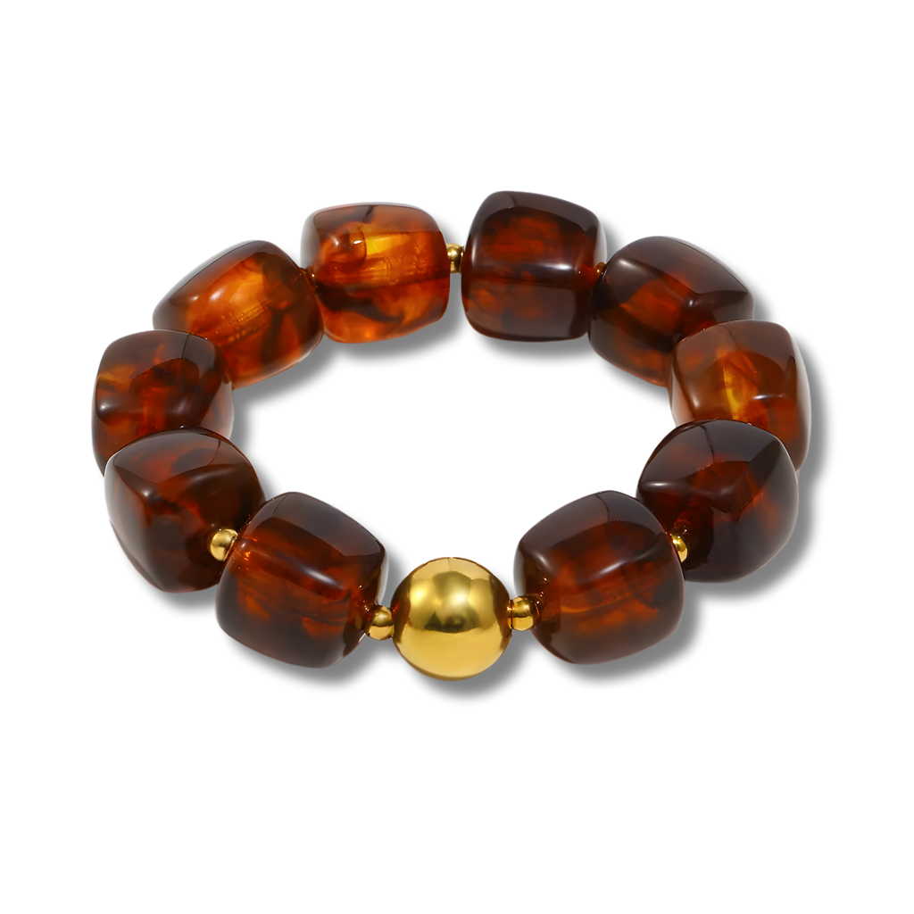 Pulsera Ámbar Cubo Doré