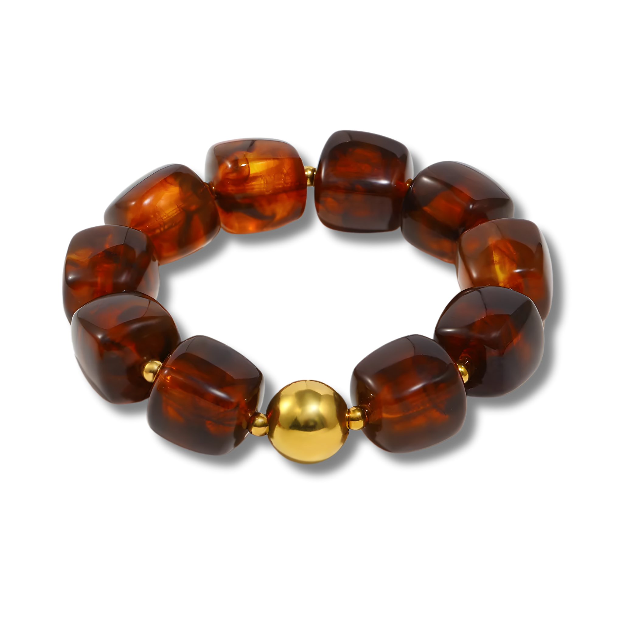 Pulsera Ámbar Cubo Doré