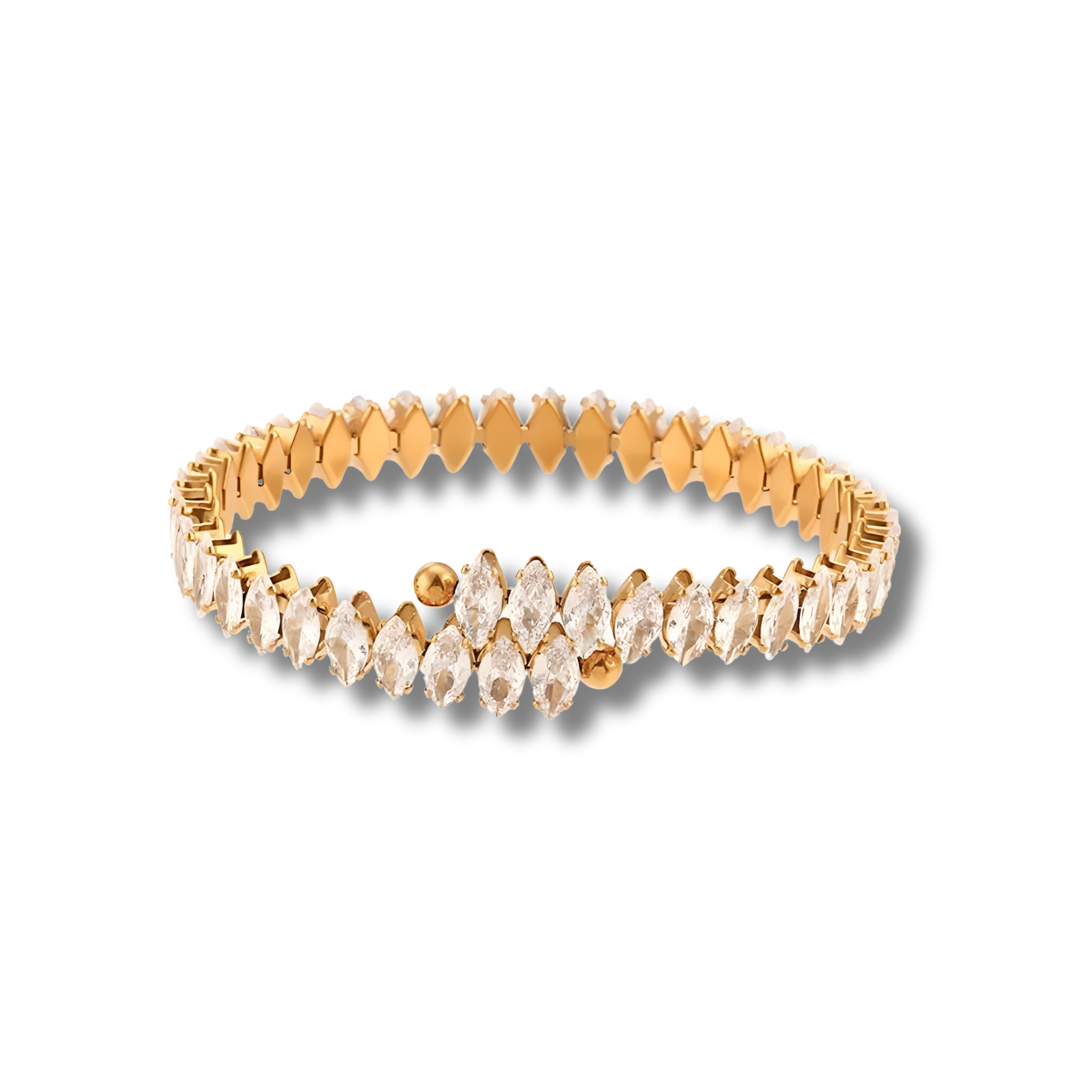 Pulsera Tenis Abierta Marquise