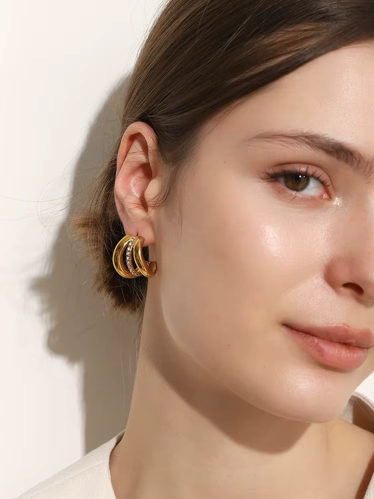 Pendientes Lúmina Triple Aro