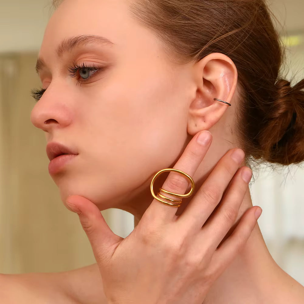 Anillo Loop Geométrico