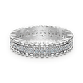 Anillo eternity de moissanitas 0,525 ct en plata