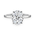 Anillo solitario de moissanita 3,0 ct en plata