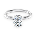 Anillo solitario de moissanita 1,5 ct en plata