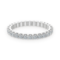 Anillo eternity de moissanitas 0,84 ct en plata