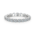 Anillo eternity de moissanitas 1,9 ct en plata
