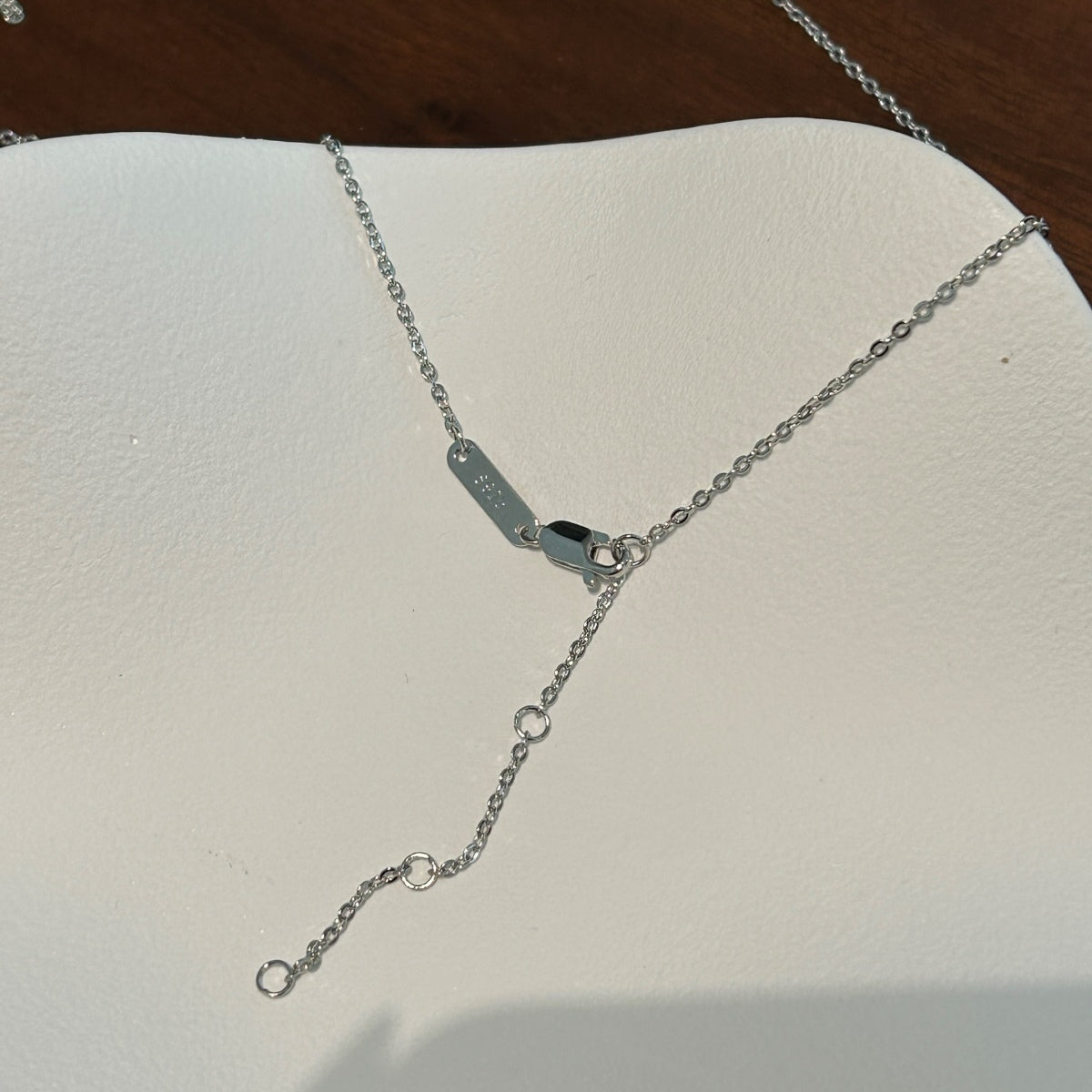 Collar con colgante de moissanita 1 ct en plata