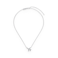 Collar con colgante de moissanitas 0,096 ct en plata