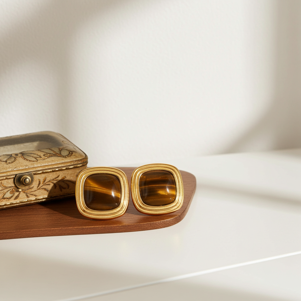 Pendientes Cuadro Vintage Terra