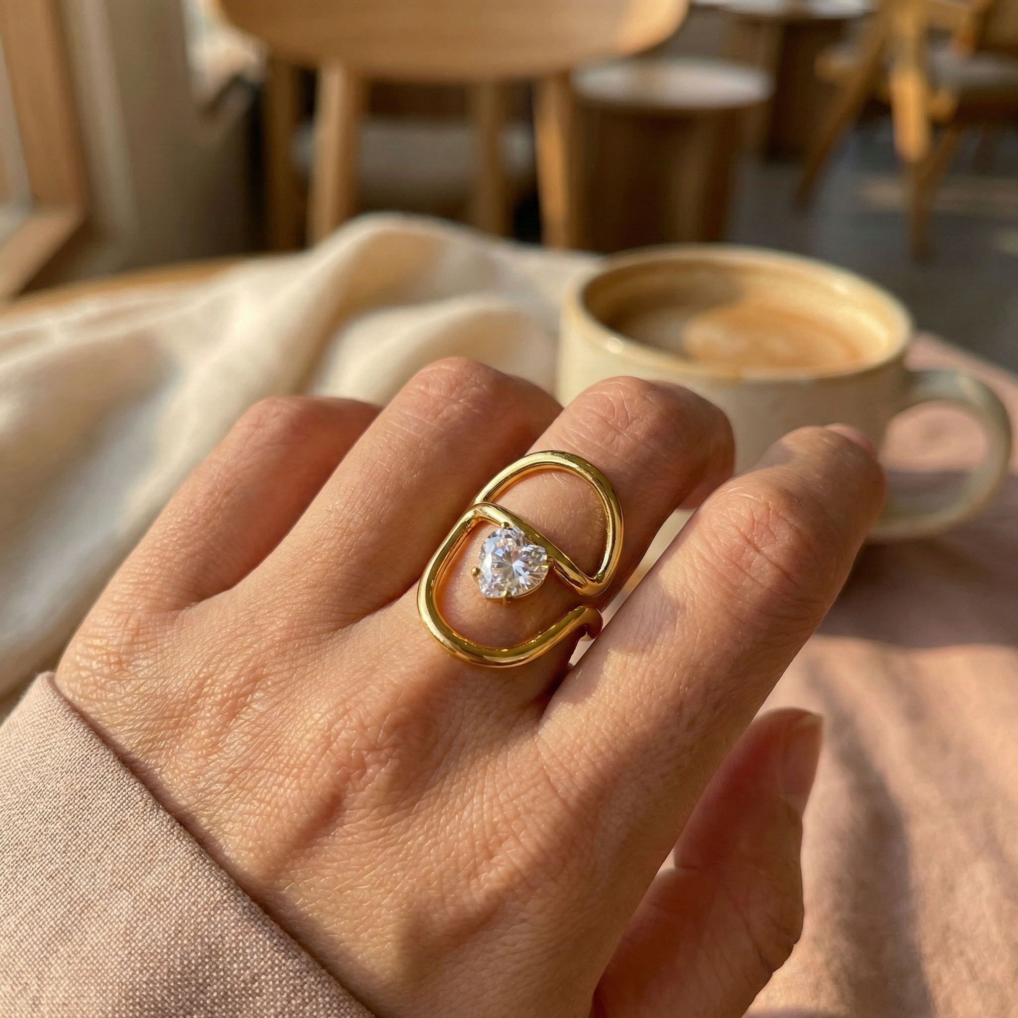 Anillo Destello Solitario