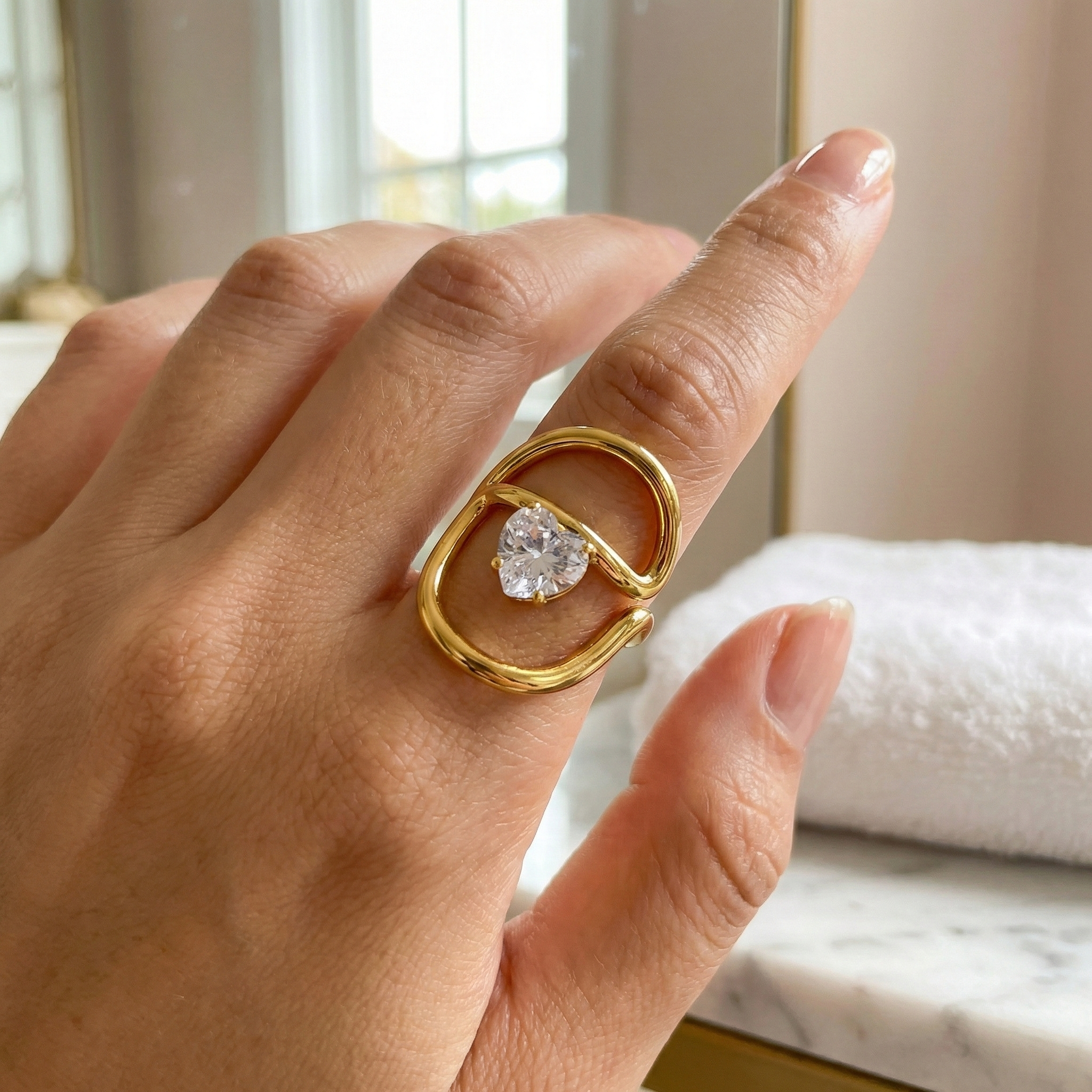 Anillo Destello Solitario