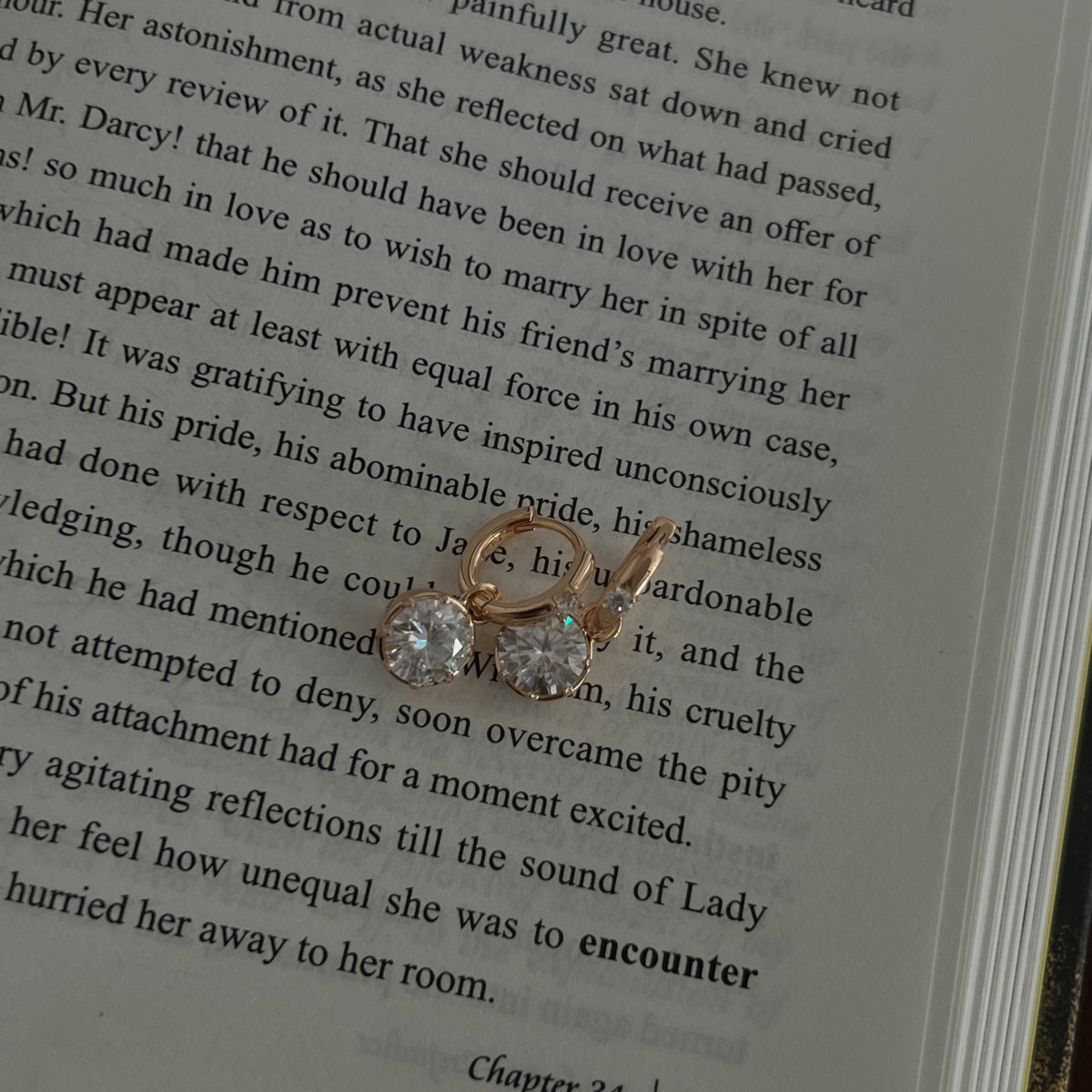 Pendientes de aro colgante de moissanitas 4,12 ct dorados