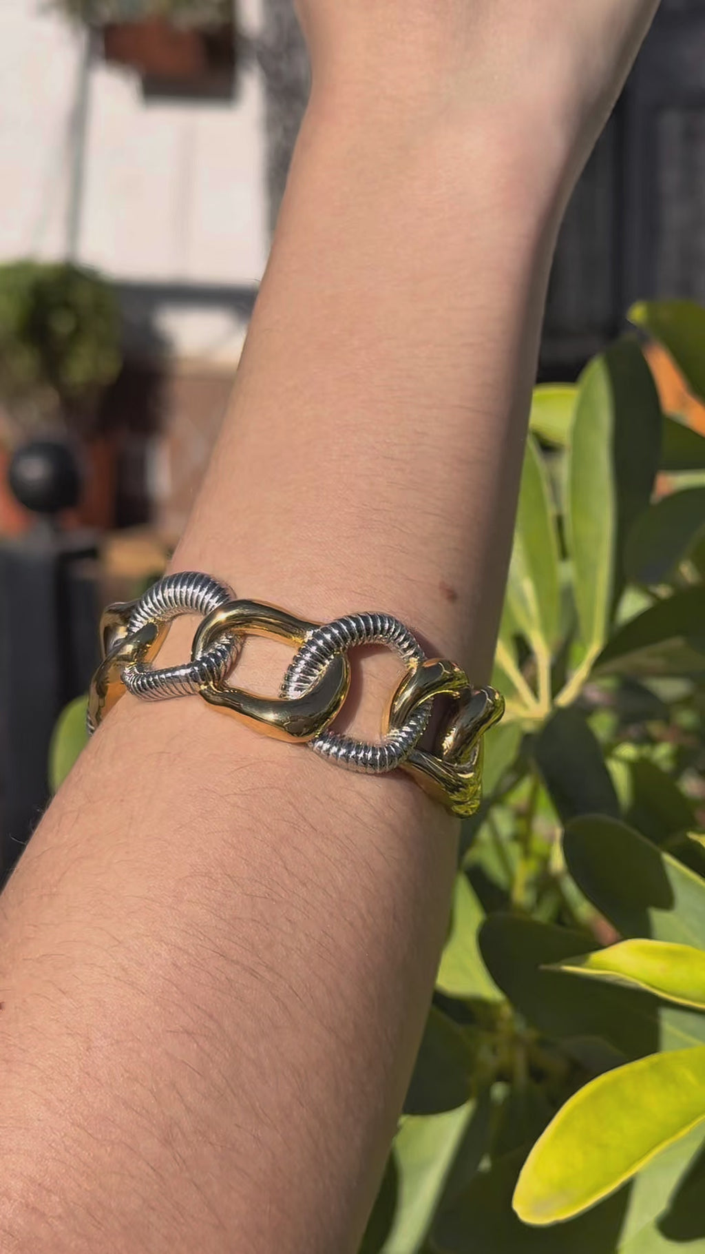 Brazalete Eslabón Bicolor