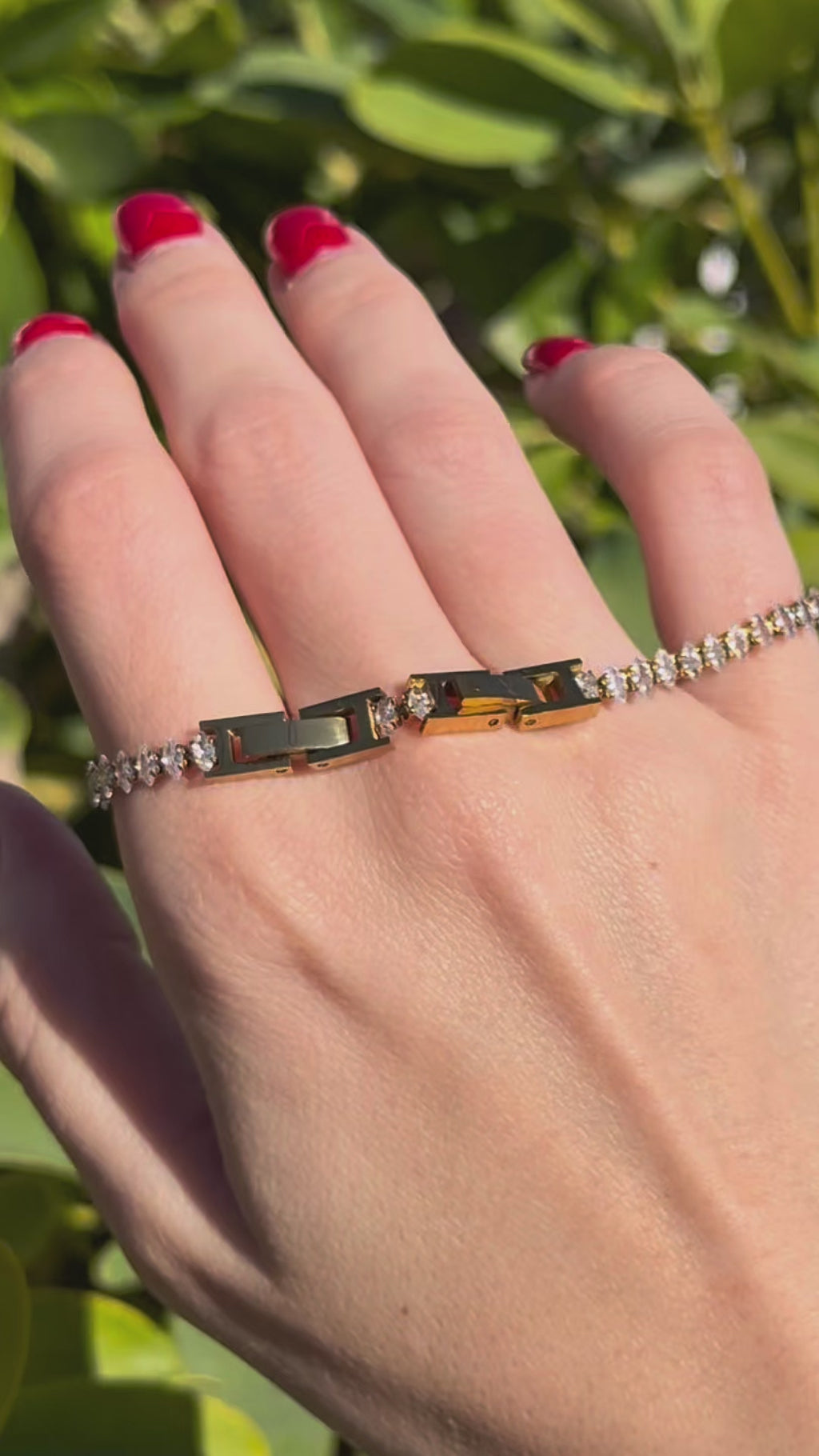 Pulsera Tenis Línea de Luz